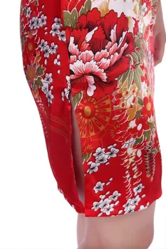Shanghai Zgodba Umetno svilo tradicionalno Kitajsko obleko Letnik Silm Ženske Cheongsams Ročno Qipao Stranka Obleke za Ženske