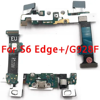 Original USB Charge Odbor za Samsung Galaxy S6 Rob Plus Polnjenje Vrata Za G928F PCB Dock Priključek Flex Nadomestni Deli