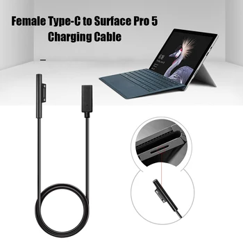 20 cm Laptop hitro Hitro Polnjenje Napajalni Kabel USB Tip C Ženski PD Kabel za Microsoft Surface Pro 7/6/5/4/3