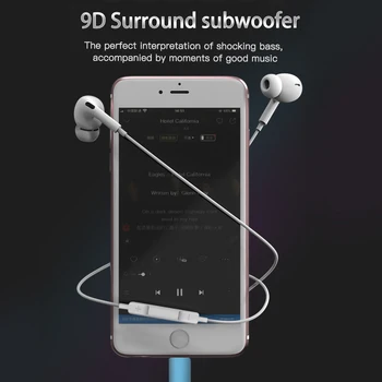 Bluetooth Slušalke Bas Stereo Uho Brsti za Iphone 7 Gaming Slušalke Žične Slušalke z Mikrofonom za Iphone SE 2020 10 11 Pro Xs Max
