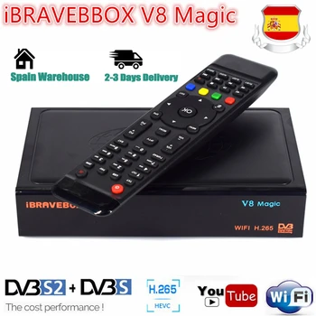 IBRAVEBOX V8 Čarobno Satelitski Sprejemnik 1080P HD Digital H. 265 DVB S/S2 Vgrajen WIFI Sprejemnik TV Sprejemnik