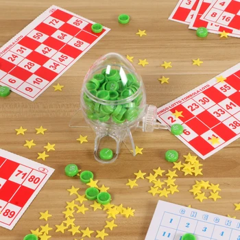 Bingo LOTTO Pripravi Stroj Loterija, Igre Tombola Pralni Za Otroke, Družino, Interaktivne igre Otroci Igrače