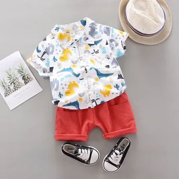 LZH Newborn Baby Oblačila 2021 Poletje Fante Oblačila Baby majica+Hlače 2pcs Obleke Otroci Obleka Za Malčke Baby Fantje Kompleti Oblačil