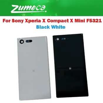 Za Sony Xperia X Kompakten F5321 Sony X Mini Pokrov Baterije, Ohišje Primeru Vrata, Zadnje Steklo Nadomestni Del Črne Bele Barve