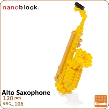 NBC106 Nanoblock Saksofon [Mini Zbirka Serije] 120pcs Starosti 12+