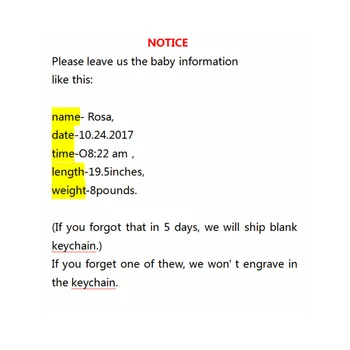 Baby Rojstva Države po Meri Keychain Darilo za Prvih Očetov Dan Nove Mamica Darilo Newborn Baby Ključ Obesek za Ženske Moški Nakita Keyring