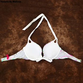 Ženske Underwire Bikini Vrh Seksi Skrivnost Bras VRH Push Up Povodcem Biquini Brazilski Bikini UP kopalke VRHOVI