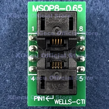 MSOP8 DIP IC test vtičnico programer ac/adapter/pretvornik za TL866A TL866CS TL866II PLUS ali druge univerzalne programerji