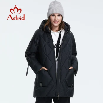 Astrid 2019 Pozimi nov prihod puhovka ženske vrhnja oblačila kakovosti s kapuco kratek slog ženske modni zimski plašč AR-7137