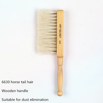 1 PC 6630 konj rep las, leseni ročaj mešalnik prah odpravo Umetnosti Krtačo čopiči ustvarjalce