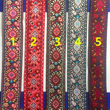 5 cm 15 barve narod slog T/C vezenje tkanine,folk traku,etnične traku,torba za pribor traku čevlji traku,trak trak
