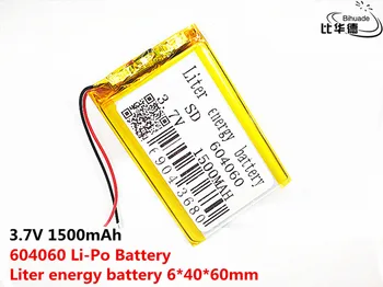 3,7 V 1500mAh 604060 Litij-Polymer Li-Po baterija li ionska Baterija za Polnjenje Lipo celic Za Bluetooth zvočnik PDA POS GPS interfonski