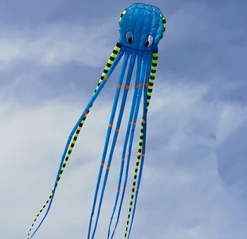 3D 8m Prugasta Hobotnica Kite Velike Živali Programske opreme Napihljivi Kite Odraslih Kite Šport na Prostem, ki Plujejo pod Orodje za Visoko Kakovostno Anti-solzenje