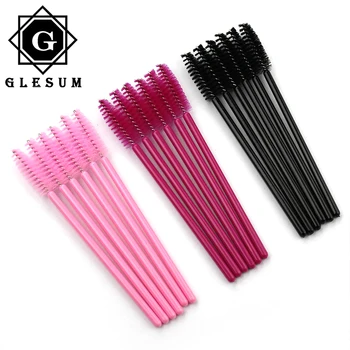 GLESUM 3 Pack Set Ličil Brushe 50pcs/paket za Enkratno uporabo Visoko Kakovostnih Micro Trepalnice Ščetke Maskara Wands Aplikator