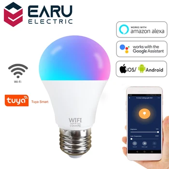 Možnost zatemnitve 15W B22 E27 WiFi Smart Svetlobe LED RGB Žarnice TUYA App z Alexa Google Pomočnik Nadzor Wake up Smart Lučka Noč Svetlobe