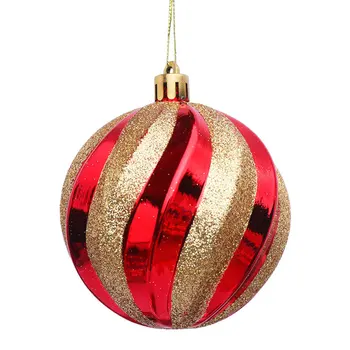 8 cm Plastično Spiralo Božič Žogo Počitnice Poročno zabavo Trgovina Vrata Dekoracijo Pisano Žogo Božično Drevo Obesek Doma Dekor