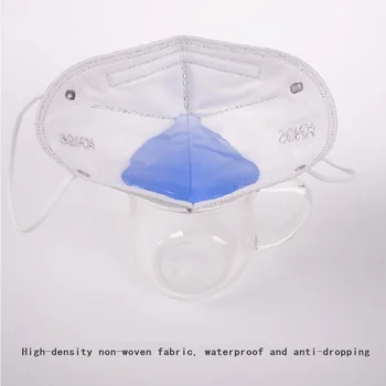 Pet-plast tankih in lahkih KN95 masko, dustproof, anti-fog in anti-kapljico, za odrasle kn95 masko blizu nosu