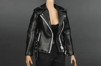 1/6 obsega ženska figura, usnjena jakna za 12 inch akcijska figura model dodatki