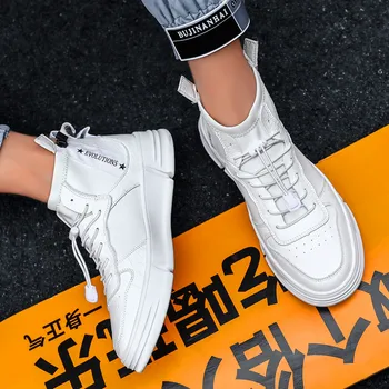 Visoka Kakovost Vroče Prodaje 2020 padec Moških Priložnostne Čevlji na Prostem Non-slip Moške Superge z visoko-top modni trend superge Zapatillas Hombre
