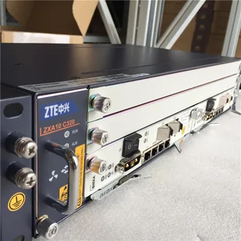 Nov Original ZTE OLT ZXA10 C320 2U Optično Linijo Terminalske Opreme,GPON 1GE SXMA A10*2 sim z DC napajanje