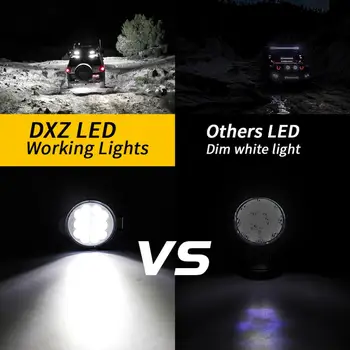 1Pcs 42W Off-Road LED delovna Lučka Mini Krog LED Svetilka Super Svetle Luči, Smerniki Žarnice za Suv Čoln 4X4 Avto, motorno kolo, Tovornjak