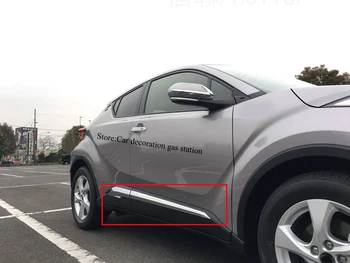 2016 Chrome Vrata Telesa Strani Trim Zajema Oblikovanje ZA Toyota C-HR CHR 2017 avto Styling Dodatki