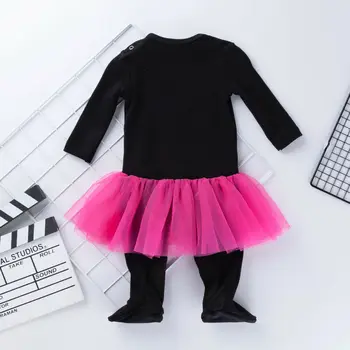 NAS Malčke Baby Dekle 0-24M Otroci Halloween Kostum Jumpsuit Glavo Ruffles Mini Obleka