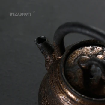 WIZAMONY Lončenine čaj pot Japonski Slog 280ml Keramike Umetnosti Tay Kitajski Čaj Nastavite Porcelana, Gline Starinski Čajnik Teaware Drinkware