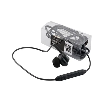 50pcs/veliko PS-IG955 v uho, 3.5 mm Za Samsung S8 Slušalke z Mikrofonom Črne original Kakovosti Slušalke Žične Za S8 Plus