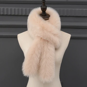 Nove Jesensko Zimske 85x15cm Moda Toplejše Božič Šal Foulard Femme Specializiranimi za umetno Krzno Ovratnik Vratu Toplejše Rute Vratu Ovratnik Ženske