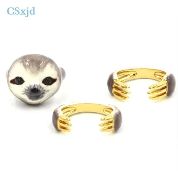 CSxjd 1 nastavite prodaje Novega modela, emajl Srčkan Drevo nosi obroči odpiranje modni prstan
