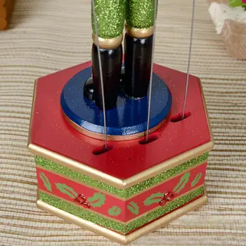 32 CM Lesene Nutcracker Vojak Igrača Music Box Božični Okraski Za Dom, Božični Okraski Darilo Figurice Miniature