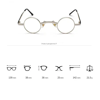 Cubojue 36mm Majhne Obravnavi Očala Moški Ženske 1.25 1.75 2.5 3.0 3.5 5 4.5 Dioptrije Očala Okvirji Moški