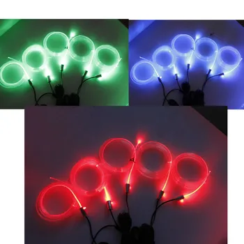6 Metrski RGB svjetlovodni Vzdušje Svetilke Daljinski upravljalnik / App ControlCar Notranje Svetlobe Svetloba Okolice Dekorativni Plošči Vrata