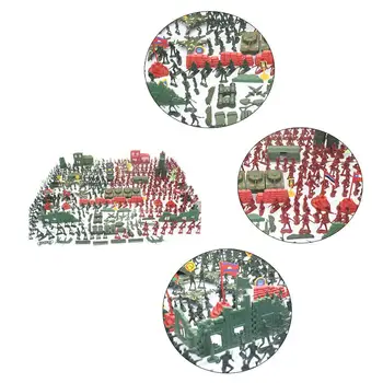4 cm Mala Vojak 330pcs otroška Igrača Vojaške Model Set Prikrivanje Vojak Stavbe, Bloki, Opeke Slika Igrače Darilo