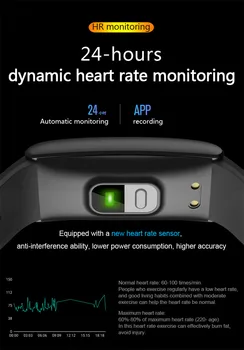 Smart Bluetooth Zapestnica 24-urna Pravi Telesne Temperature, Spremljanje Q8T Dinamično Srčni utrip, Krvni Tlak Nepremočljiva športen Bedeti