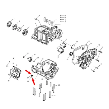 M12x1.5 Magnetnega Motorja, Olje Možganov Plug in Podložka Tesnilo Za Polaris AS 325 500 570 900 RZR Športnik Ranger Turbo Scrambler