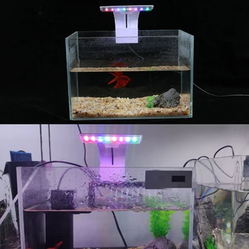 New 5W Aquarium Led Osvetlitev Modra Bela Nepremočljiva Posnetek-na LED Akvarijske Rastline Rastejo Razsvetljave za Sladkovodne Fisk Cisterne