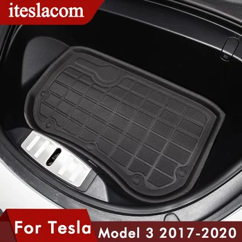 Avto Sprednji Prtljažnik Za Matiranje Tesla Model 3 Mat XPE Vodoodbojne Zaščitne Blazine Za Tesla Spredaj Škatla za Shranjevanje Auto Dodatki