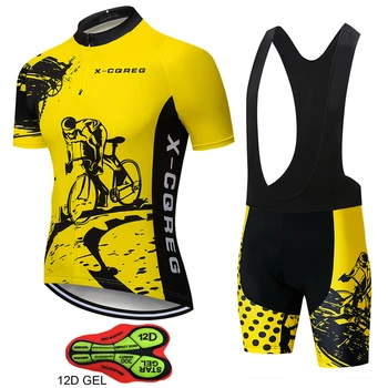 2020 Dihanje Kolesarskih Oblačil Pro Team Kolesarjenje Oblačila Kratek Rokav MTB Kolo Oblačila/Quick Dry Ropa Ciclismo Moški Kolesarski Komplet