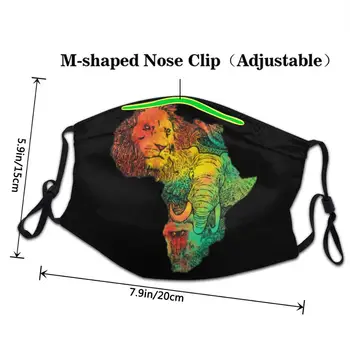 2020 Ženske Moški facemasks maske Afriki II dihanje ponovno stroj nastavljiv bombaž obraz ščit maske za nego kože, ust pokrov