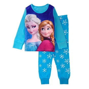 2020 Otroci Jeseni Longsleeved hlače, ana elsa Minnie Pižamo Določa Fantje Sleepwear Otrok Mickey More Baby Dekleta Pyjama