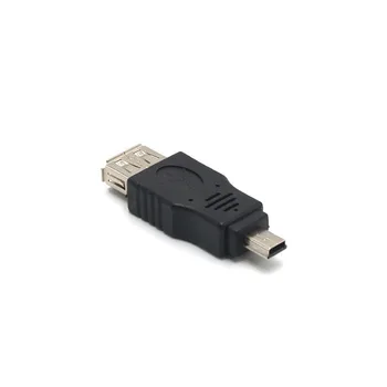 20pcs/veliko Test, preden pošljete USB A Ženski Mini USB B Moški Kabel Adapter 5P OTG V3 Vrata Podatkovni Kabel Za Avto Avdio Tablet
