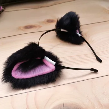 Lolita Pokrivala cosplay kawaii mačka ušesa glavo, lase, sponke za lase pribor za lase vezi zajček ušesa oblikovalec glavo