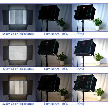 Yidoblo 7000 Lumnov Svetlobe LED Studio 85W D-1080II Video Luč Nastavljiva Bi-color 5600K Studio Fotografske Razsvetljava Slim Panel