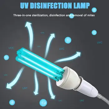 E27 UVC Protibakterijskim Ultravijolično (UV Svetlobo Cev Žarnico za Dezinfekcijo Lučka za Sterilizacijo Pršic Luči Protibakterijskim Sijalka 110V/220V