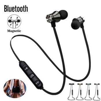 Magnetni Bluetooth Slušalke brezžične slušalke Stereo Šport, Glasba Nepremočljiva Slušalka Neckband slušalke z Mikrofonom Za iPhone Xiaomi