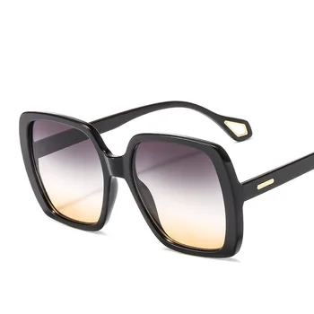 Klasičnih Kvadratnih Velik Okvir Sončna Očala Luksuzni Retro Moda Plastičnih Prostem Očala Okvir Oculos De Sol