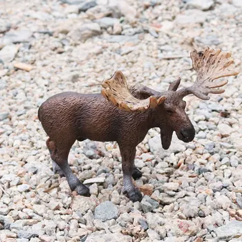Oenux Original Afriki Elk Divje Simulacije Živali Moose Številke Belo Repo Jelena Model Figuric Zbirka Igrač Za Darilo