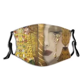 Klimt, ki jih Usta Masko Moj klimt, ki jih Serie Zlato Obrazno Masko Kul s Filtri za Odrasle, Otroci in Modnih Masko